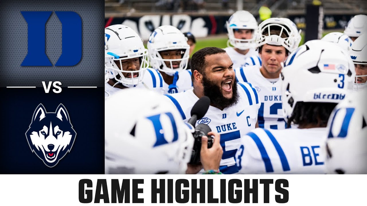 Duke vs. UConn Football Highlights | 2023 ACC Football