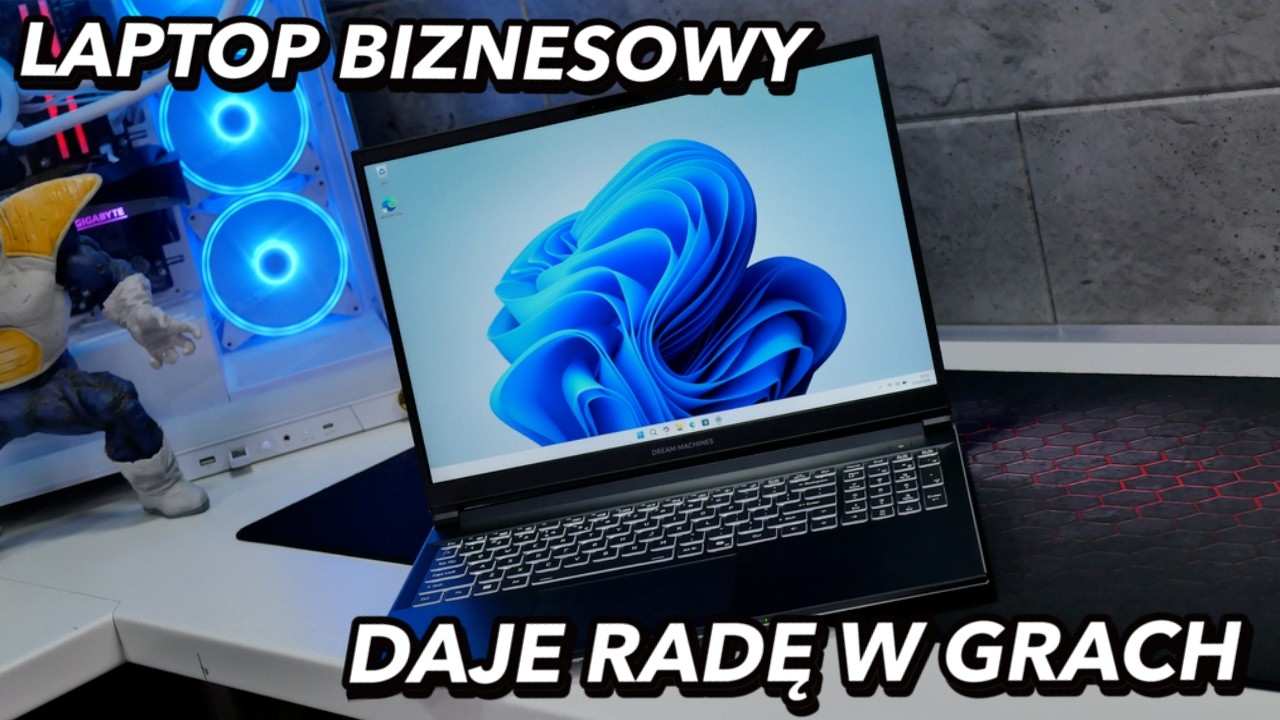 Laptop biznesowy z mocarnym procesorem - nawet do Cyberpunk 2077 - Dream Machines V560KU-16PL26