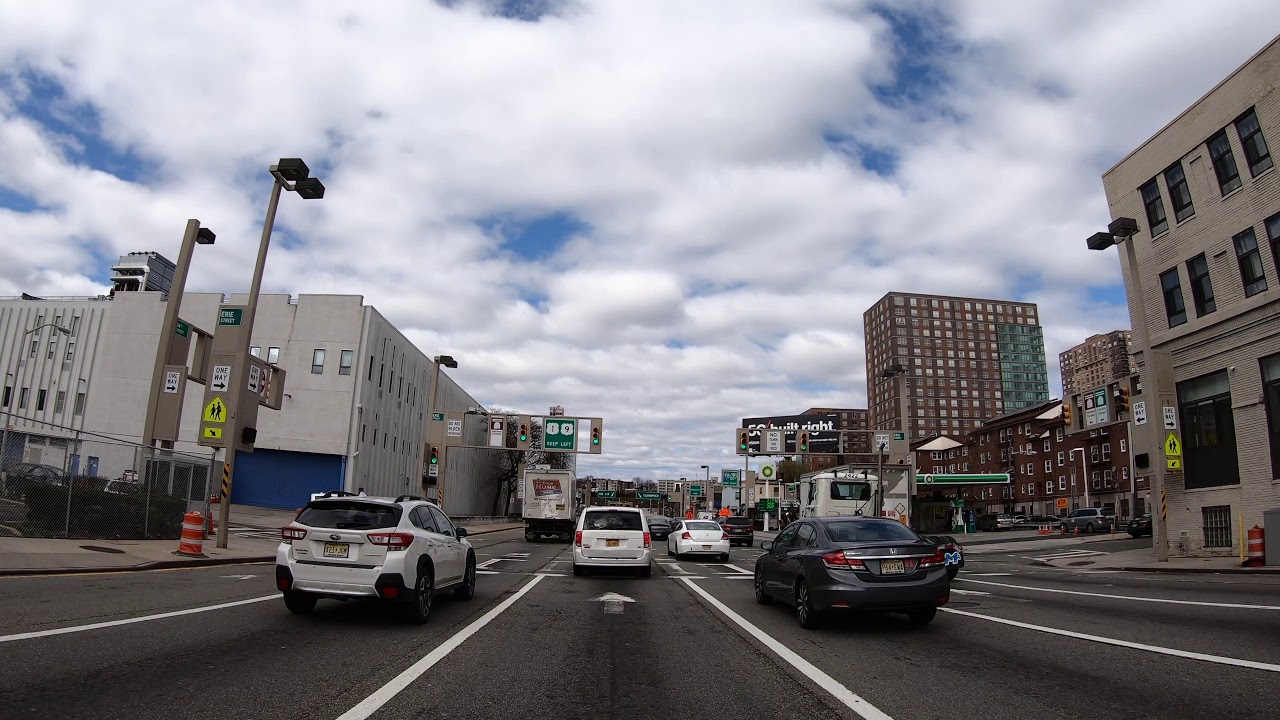 Manhattan New York To Kearny New Jersey drive thru Holland Tunnel