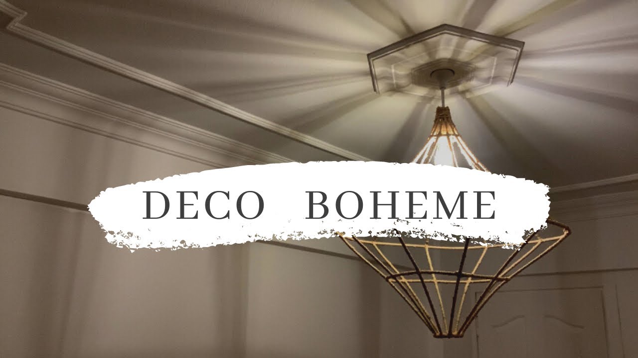 DIY déco suspension lumière bohème