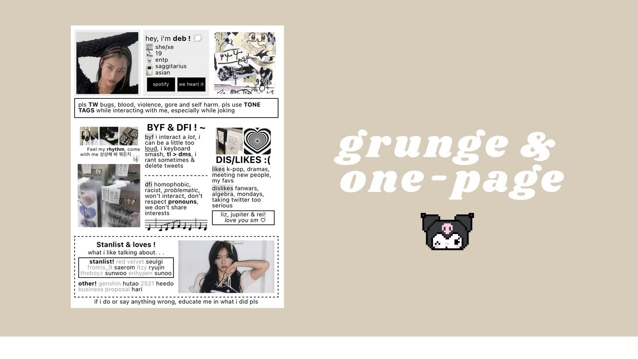 grunge themed; simple carrd tutorial