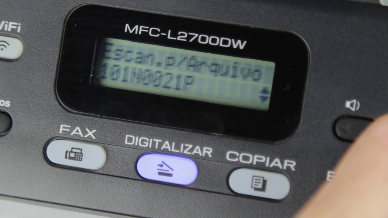 Digitalização Brother - Como digitalizar através do vidro de scanner