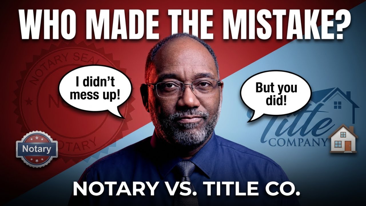 Fritter Friday: Notary Vs Title Company---Who's Fault Is It