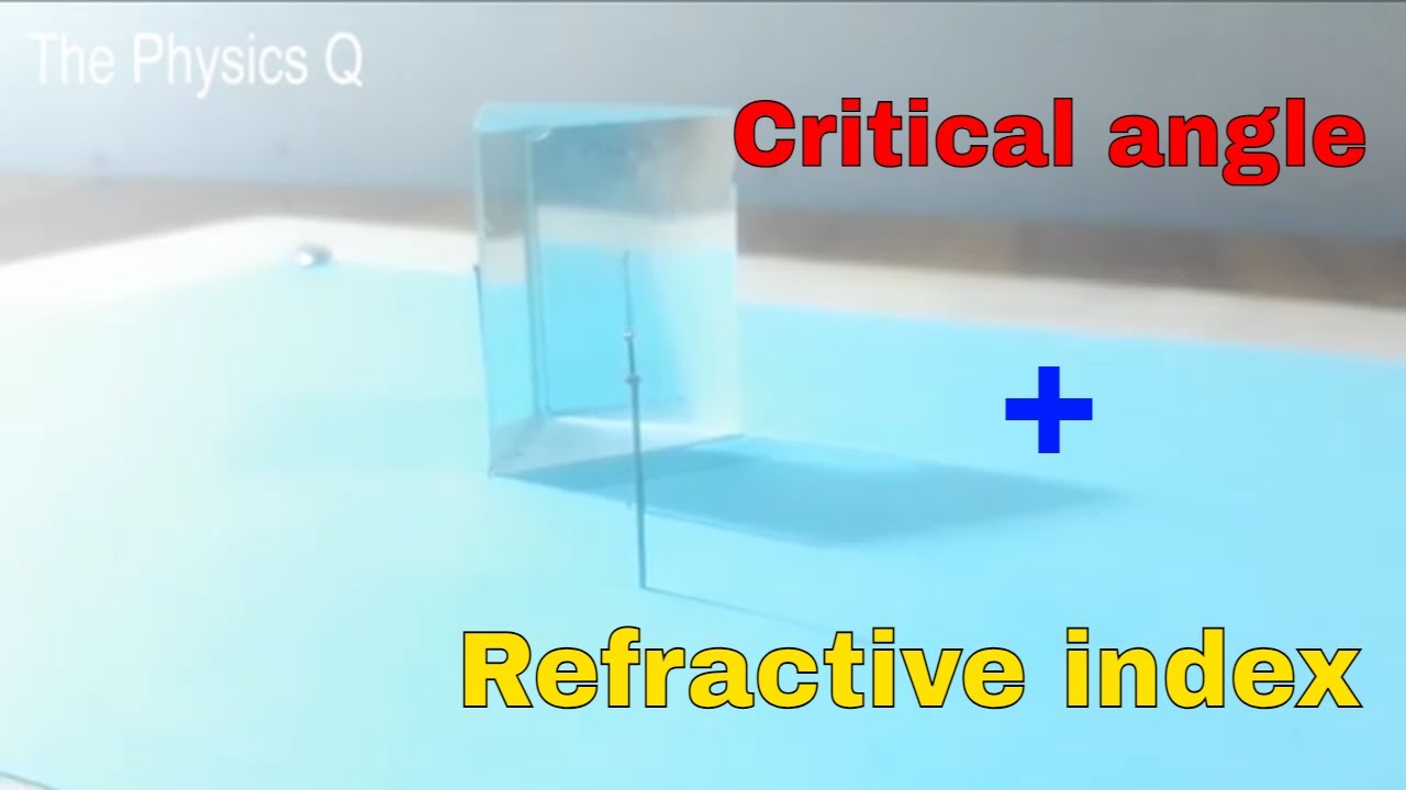 Determine Critical angle of glass using glass Prism || Refractive Index