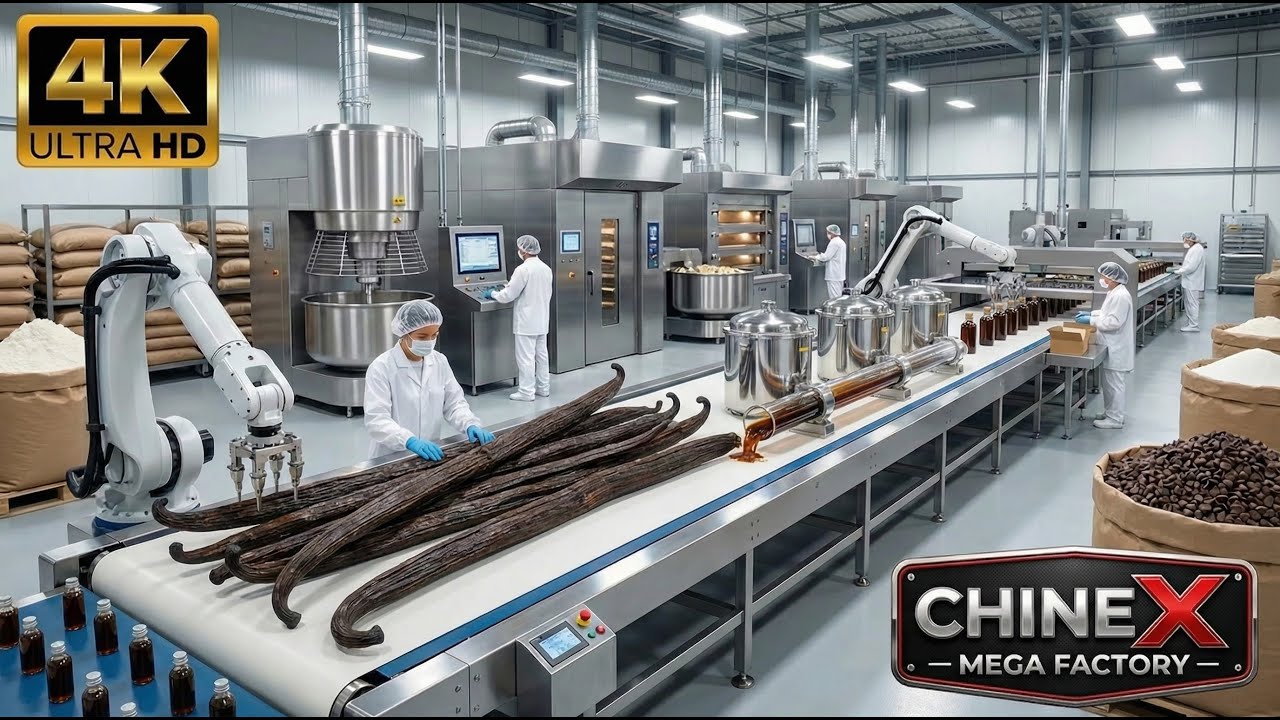 Inside a Modern Vanilla Extract Factory: From Fresh Beans to Pure Extract (Full Process)