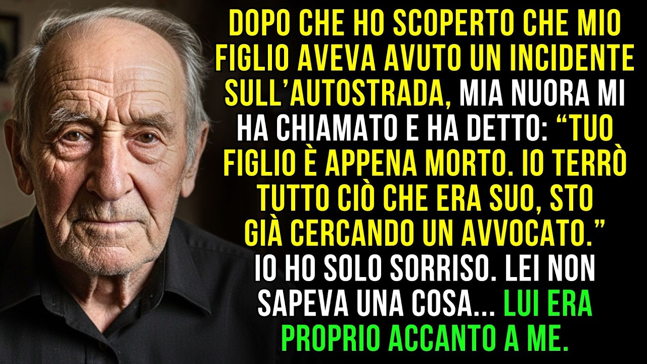 Mia nuora ha chiamato: “Tuo figlio è morto oggi. Non riceverai nulla.” Ma lui era accanto a me.