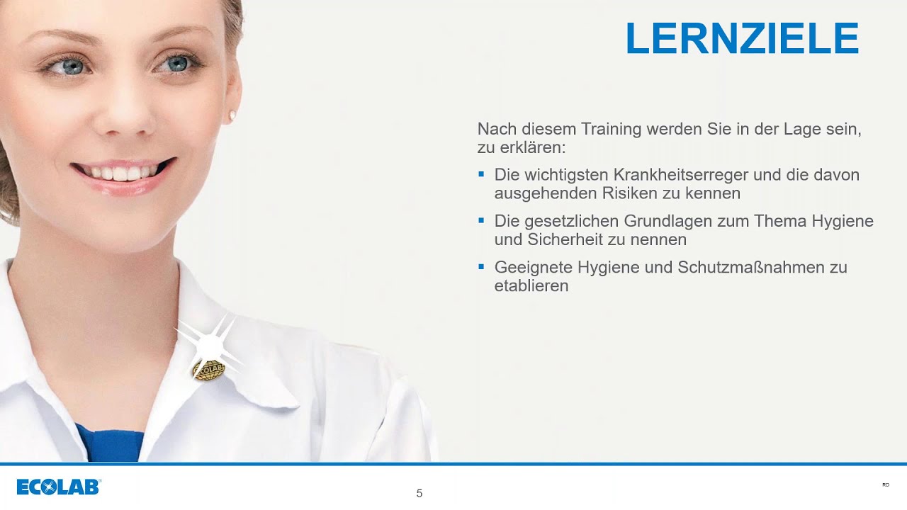 Allgemeine Hygieneschulung f&uuml;t Mitarbeiter im institutionellen Bereich