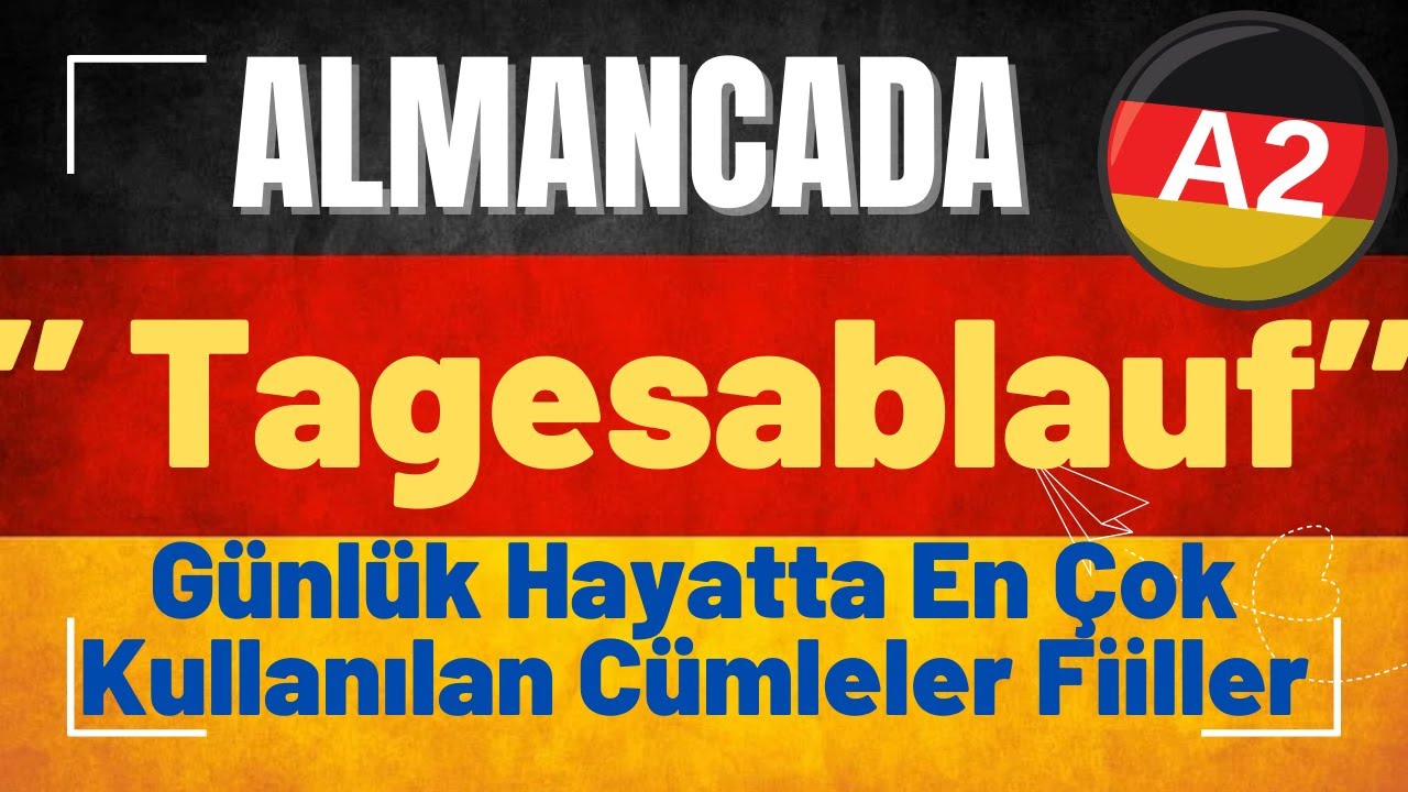 Ders 14 Almanca A2 / Günlük Rutin Cümleleri #deutsch #deutschlernen #almancaa1 #almancaöğreniyorum