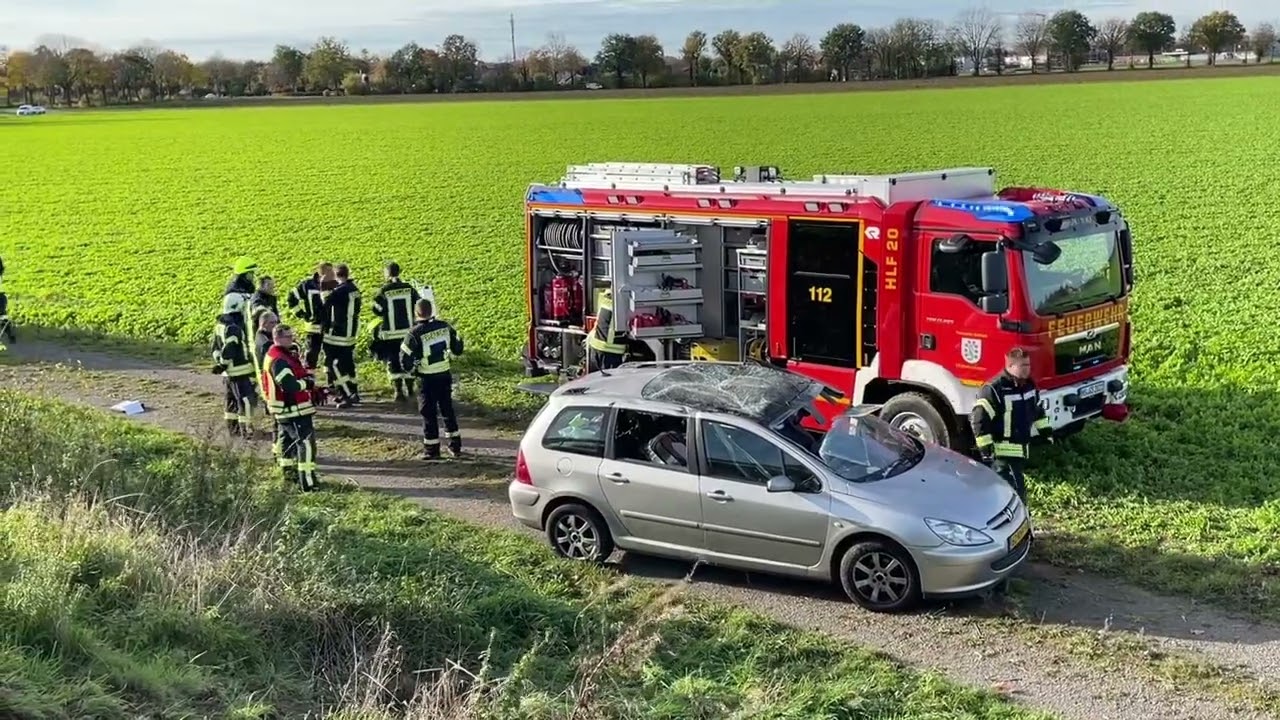 Verkehrsunfall B56n bei Selfkant Tüddern