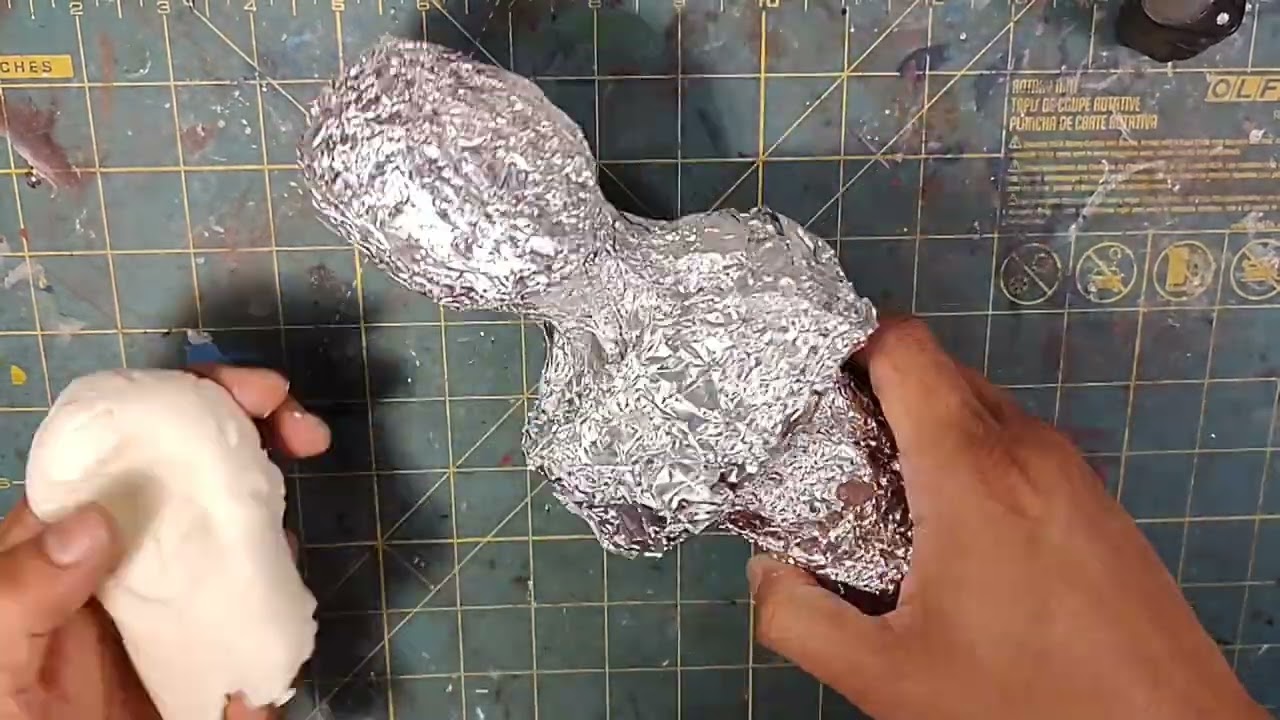 Busto griego en porcelana fría. parte 1