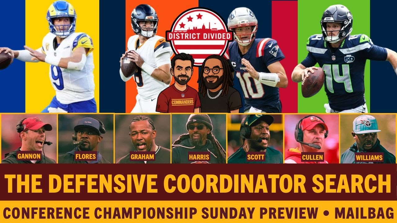 Commanders DC Search Update: Raheem Morris Top Candidate? | NFL Conference Championship Predictions