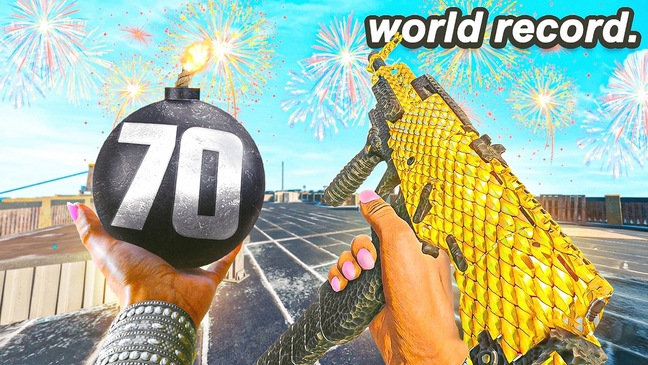 I BROKE the World Record on Rebirth Island (70 Kills) + #1 Settings