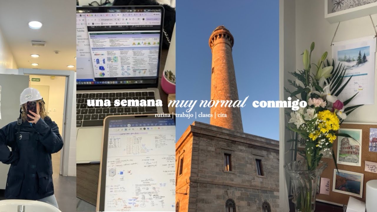 una semana muy normal en mi vida | rutina, trabajo, clases, cita…🌸