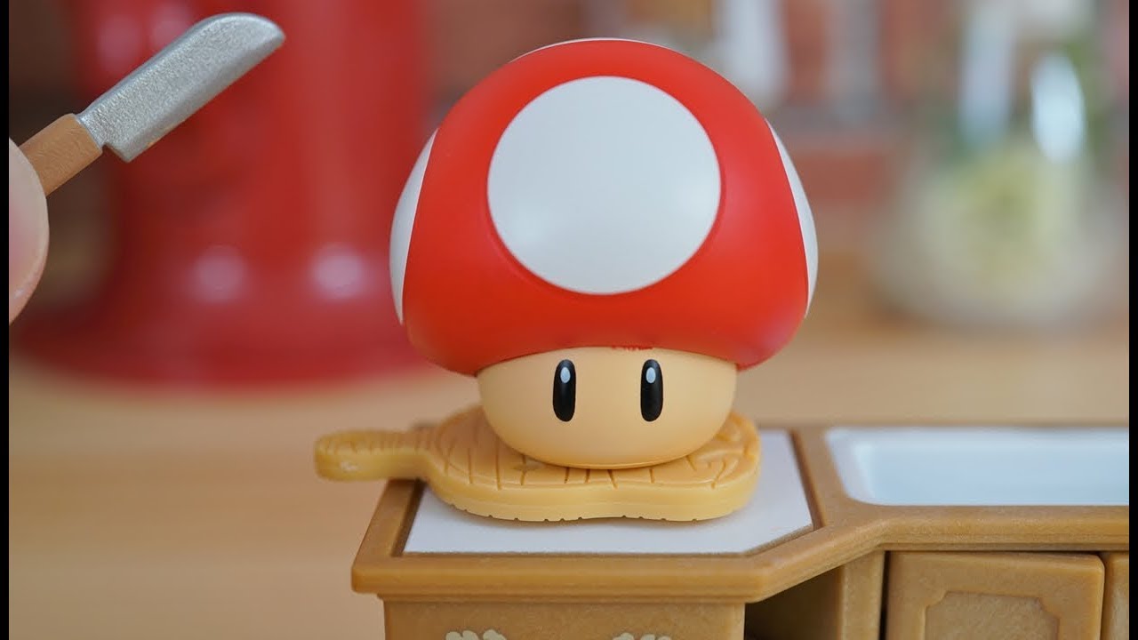 Super Mario StopMotion Cooking「Super Mushroom stew」マリオの不思議な料理「スーパーキノコシチュー」