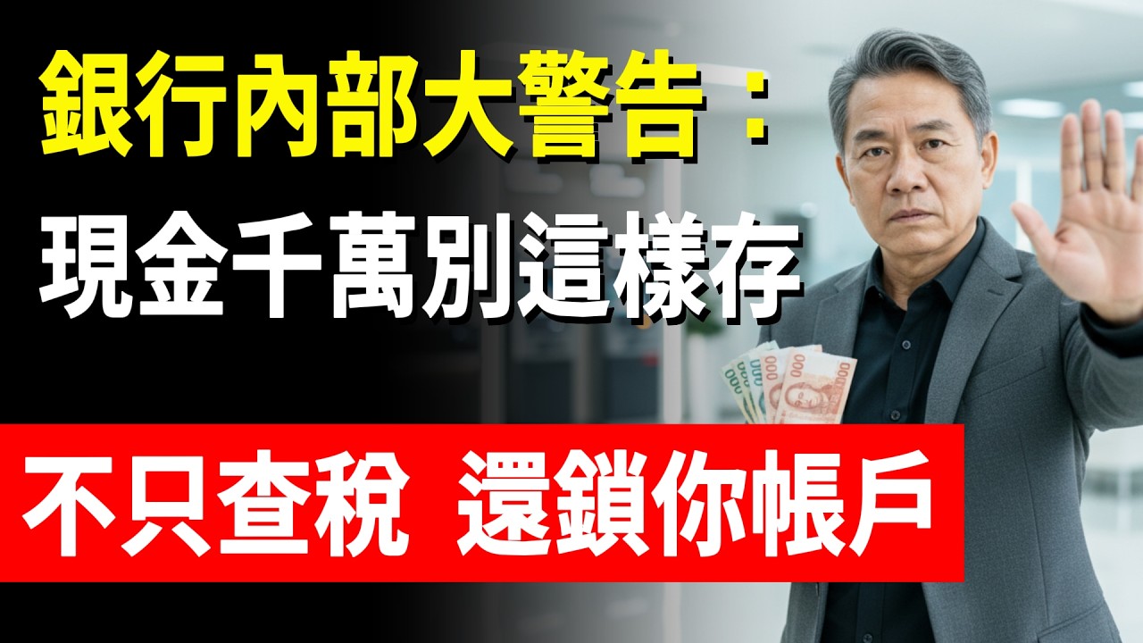 別再拿著大把現金去櫃檯存了！銀行內部員工警告：這3種存錢習慣，會被系統判定為「洗錢」！不只查稅，還鎖你帳戶！#反洗錢 #退休金 #稅務稽查