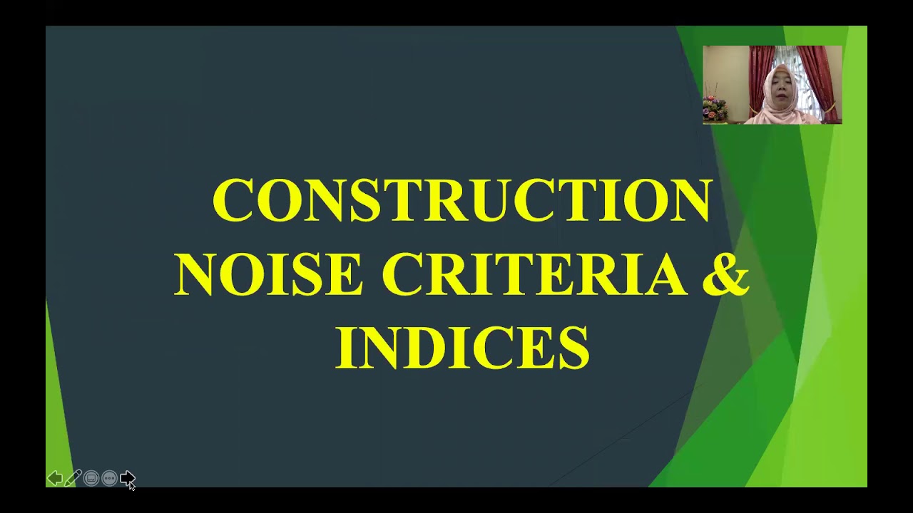 Sustainability in construction: construction noise