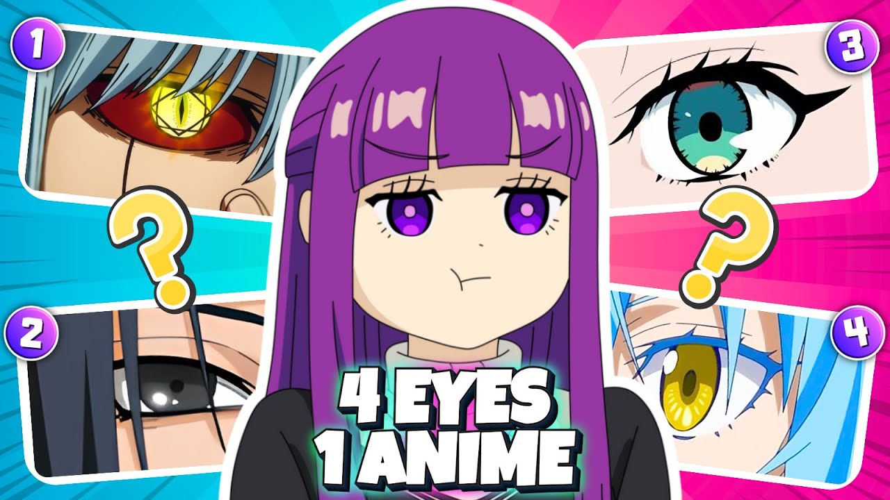 4 ГЛАЗА 1 ANIME QUIZ 📸 LEVEL HARD - EASY 🔥 | anime quiz