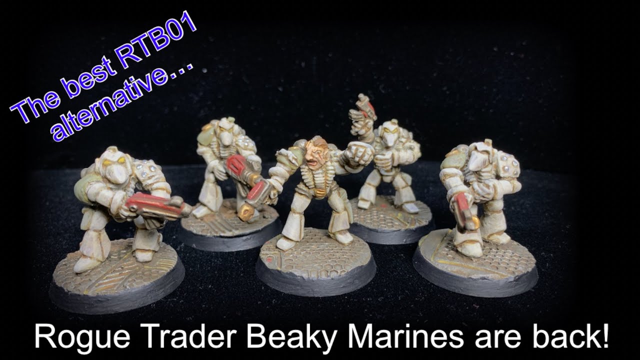 Rogue trader beaky marines are back! The best RTB01 alternative? hand sculpted retro space marines