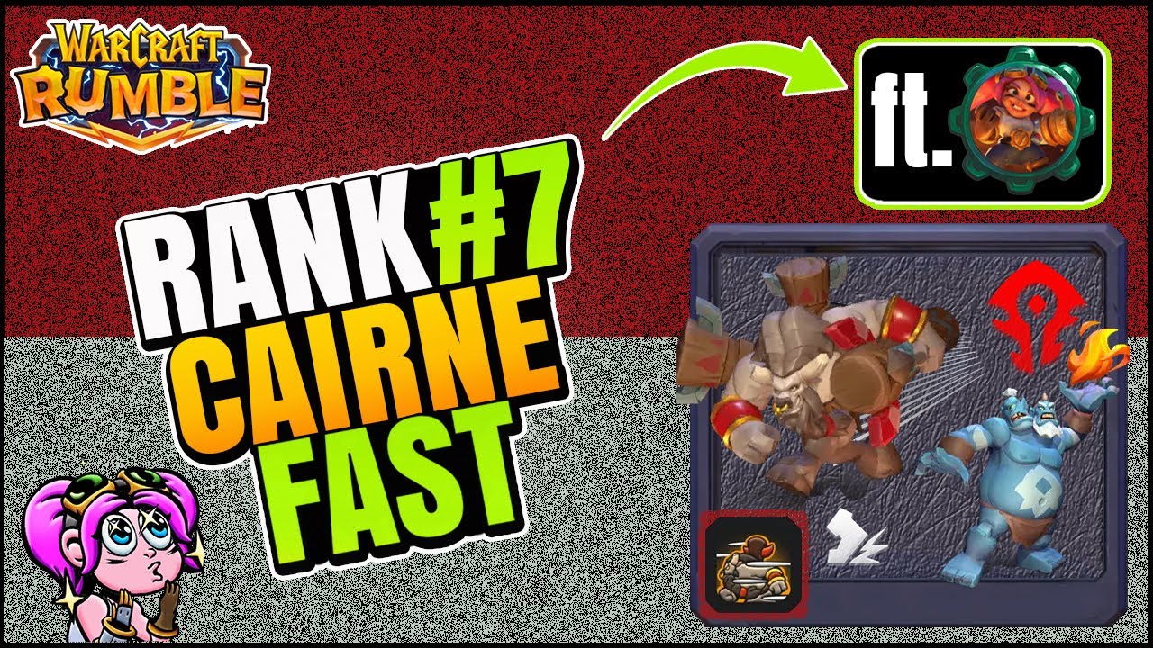 The #7 Best Player In The WORLD Fast Cairne PvP Build | Warcraft Rumble ft. @Minimanlow1