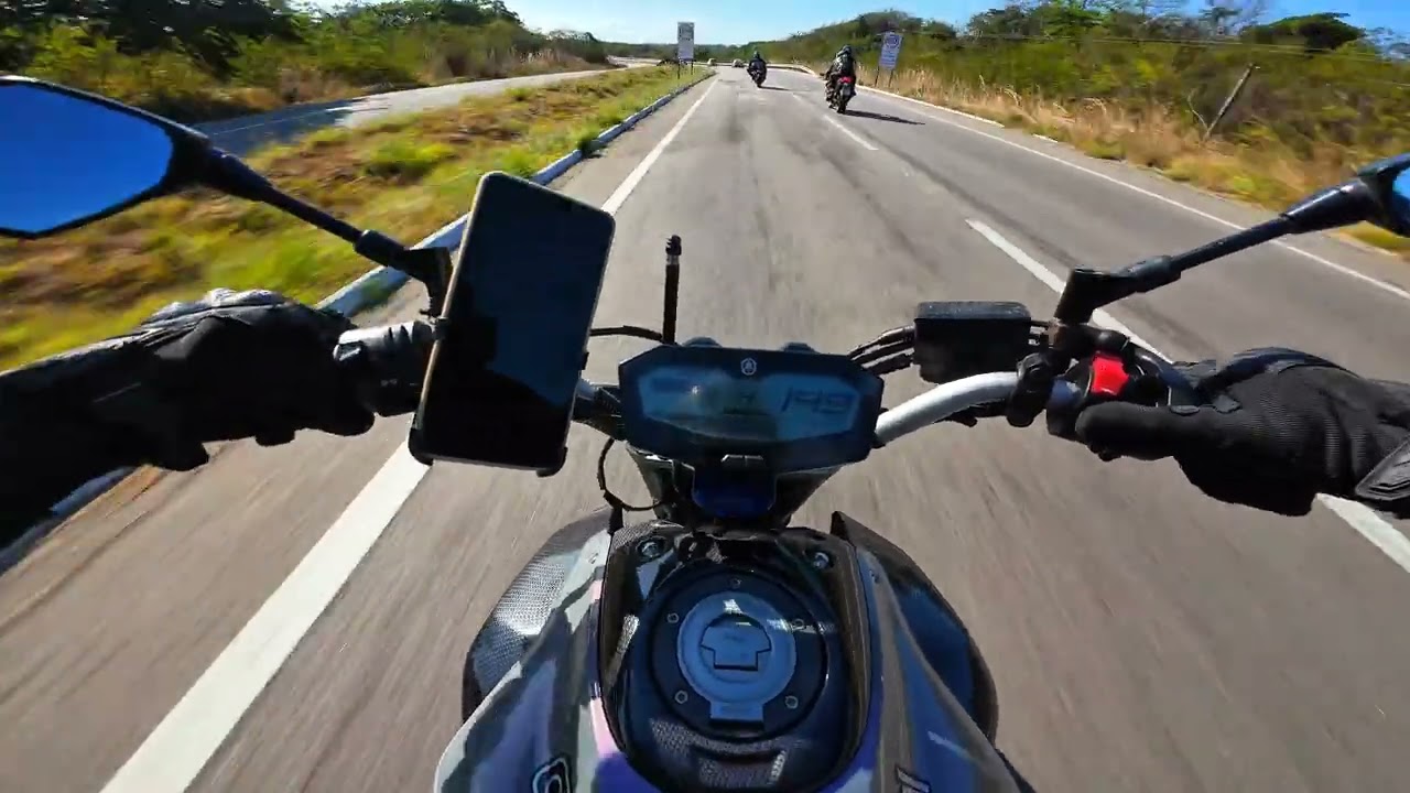NAO VI ELES 🚓🚔 PASSEI A MILHÃO PELA PRF.. MAIS UM DIA DE PECEM - 4K DE MT 07