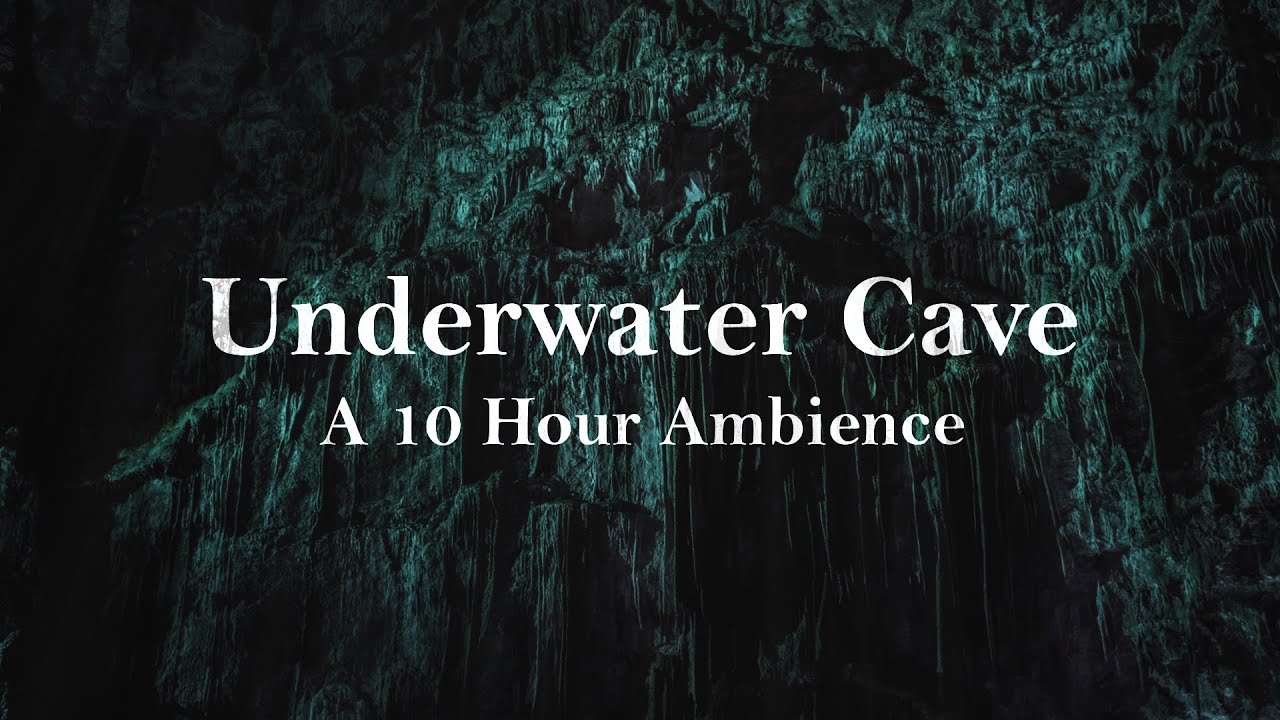 UNDERWATER CAVE 10 HOUR Ambience/ASMR | Deep Ocean Cave