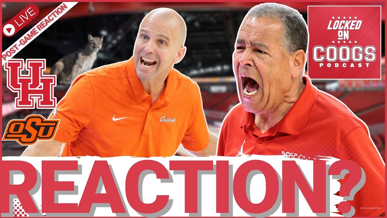 LIVE REACTION: #7 Sampson, Houston FIGHT at Oklahoma State !Can Coogs CLINCH #2 Seed in Big 12? 📱
