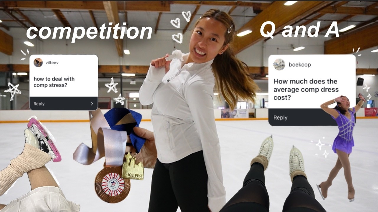 how to compete as a beginner skater ⛸️ | come practice with me + competition Q and A