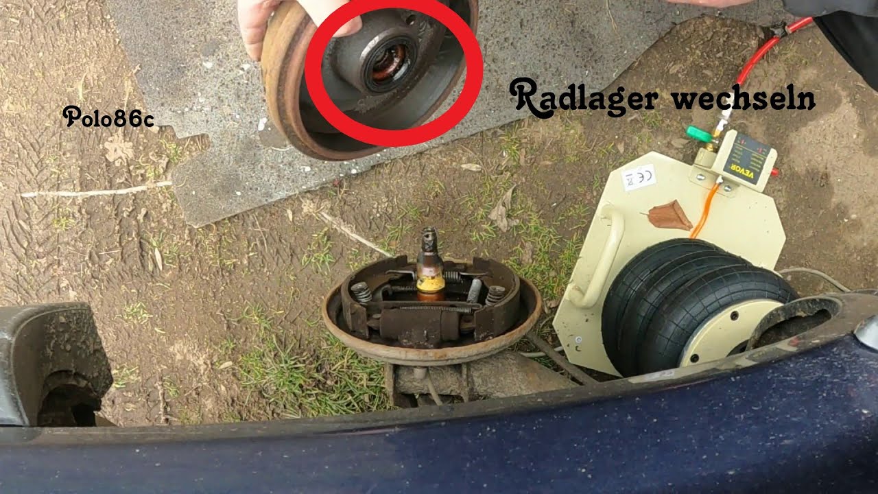 Polo 86c Radlager hinten tauschen #polo #86c #vw