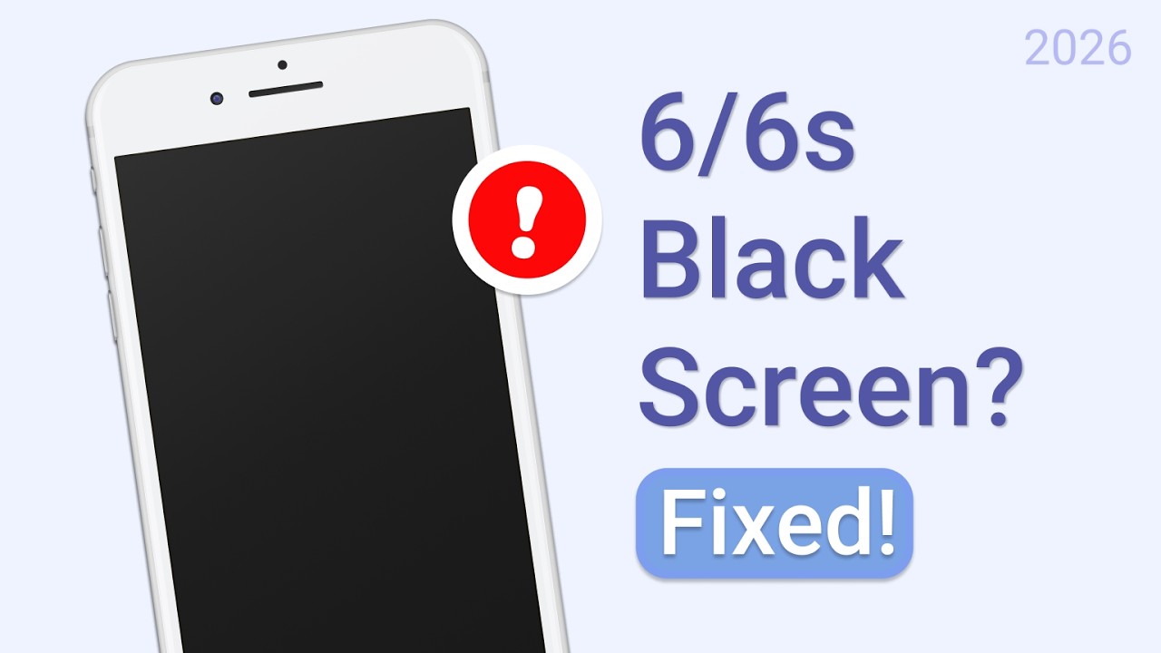 How to Fix iPhone 6s Black Screen 2023