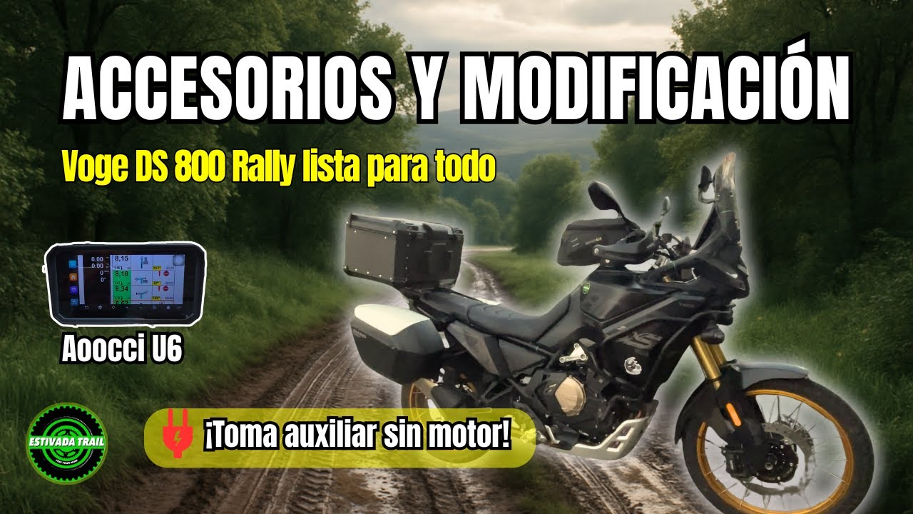 Accesorios imprescindibles para la Voge 800 Rally,  Shad TR15, SH23, Aoocci U6 y mejora del relé