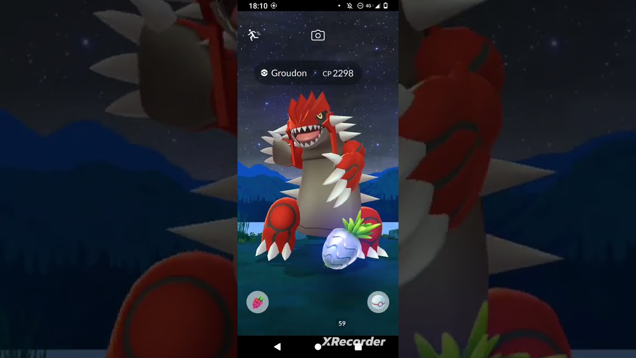 Fazendo Reid de Groudon primal no Pokemon Go caminho para KALOS TEMA HOENN