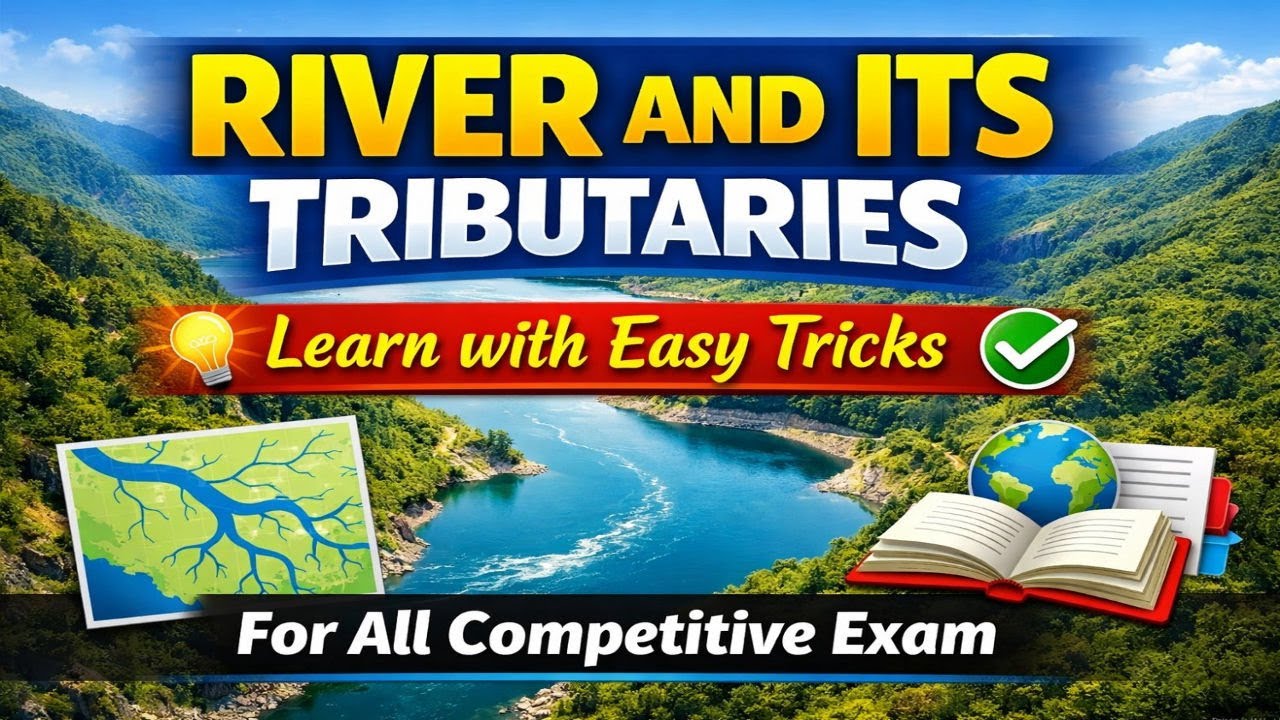 Rivers and Its Tributaries | Learn with easy Tricks | River System | Indian Geography | GS Samjho