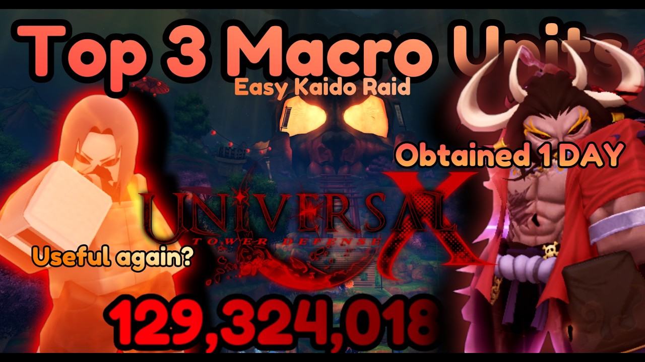 ТОП-3 юнита для AFK-макроса в РЕЙДЕ НА МИР КАЙДО | Universal Tower Defense X
