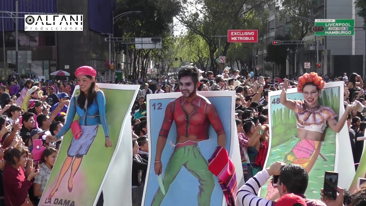 PRIMER DESFILE INTERNACIONAL DIA DE MUERTOS 2016 CDMX.