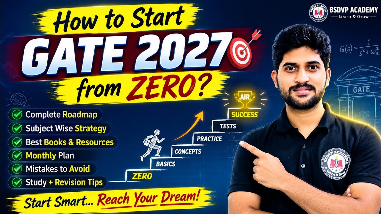 How to Start GATE 2027 Preparation from Zero | Complete Beginner's Roadmap