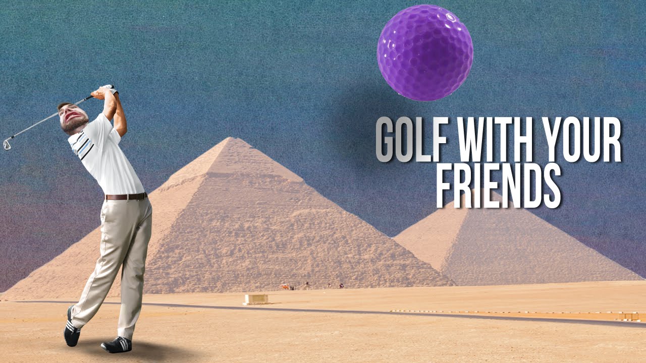 Four Adult Men Screaming at Mini Golf - GOLF WITH YOUR FRIENDS GAMEPLAY