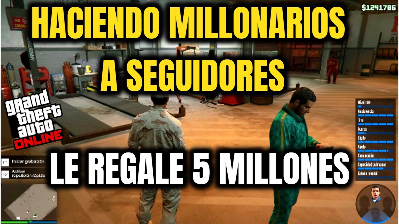 LE REGALO 5 MILLONES EN GTA 5 ONLINE A UN SUB DE FORMA LEGAL Y SIN TRAMPAS