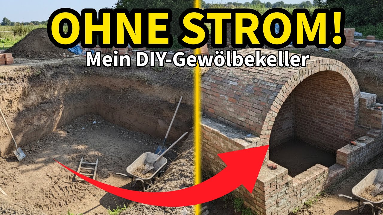 Kühlen ohne Strom! ❄️ Wir bauen einen Erdkeller aus alten Backsteinen