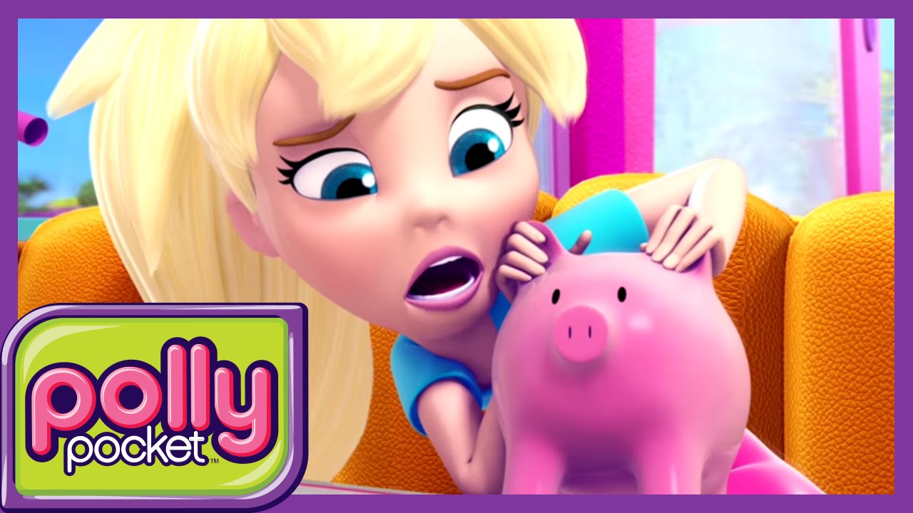 Polly Pocket | This Little Piggy Bank | Videos For Kids | Cartoons for Girls | Dolls