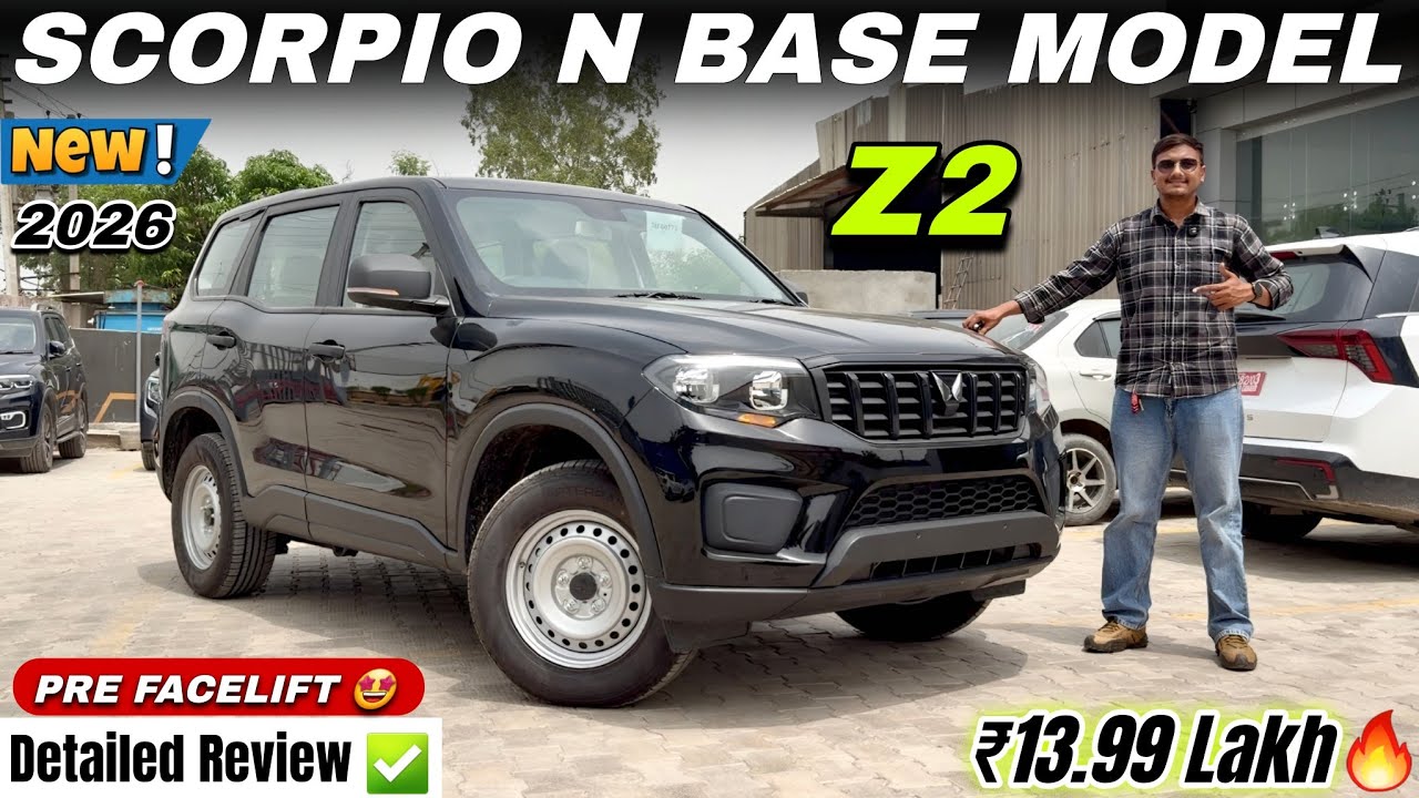 New Mahindra Scorpio N Z2 Base Model 2026 Detailed Review ✅ | Scorpio N Z2 Diesel Updated Features 🔥