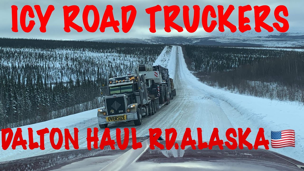 Round Trip In The ICY ROAD #alaskatruckers