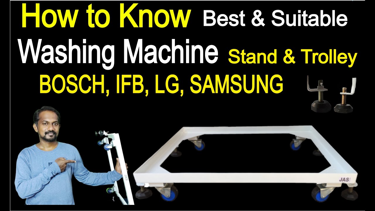 Heavy Duty washing machine Stand Trolley for BOSCH | IFB | LG | SAMSUNG | JASDONE Grip DDS Technical