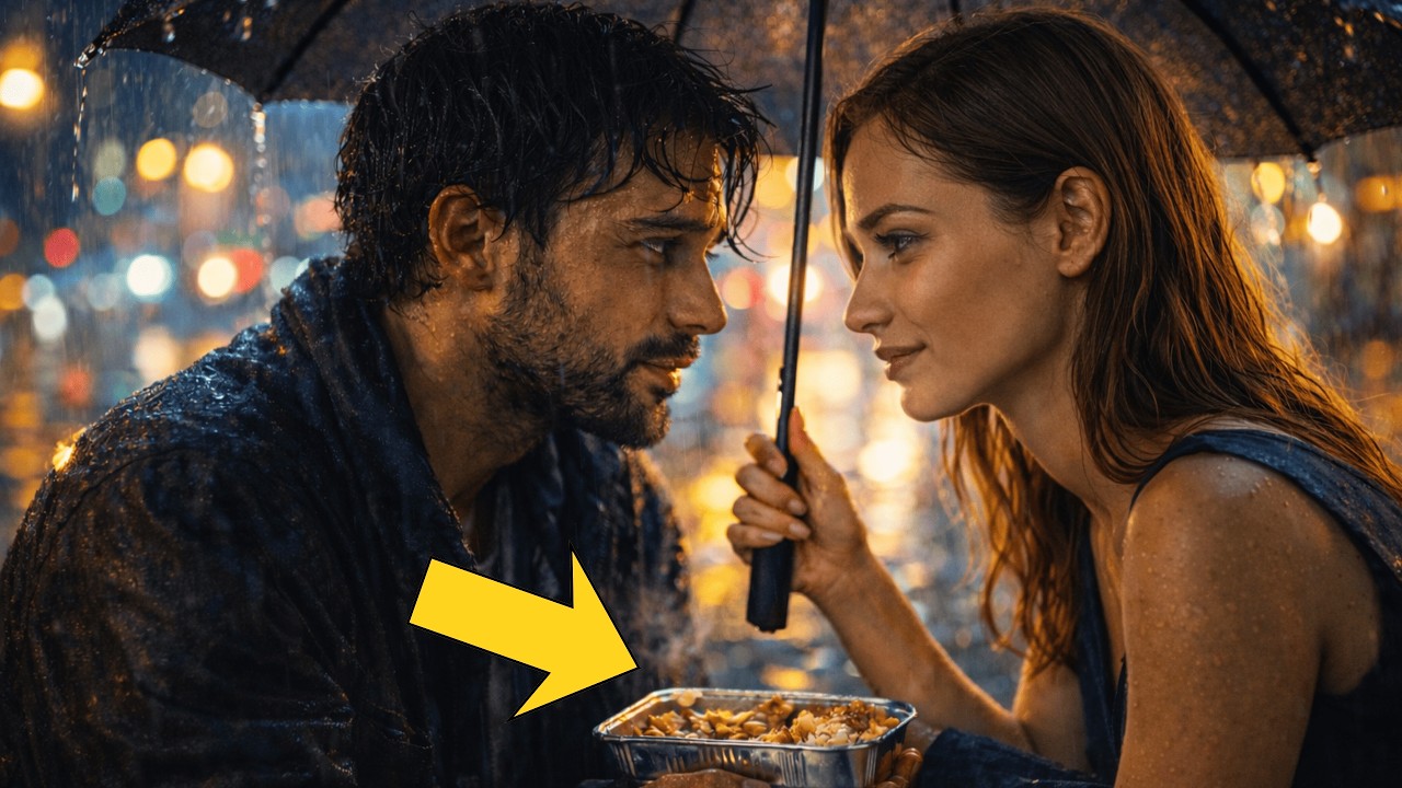 ELA DIVIDIU SUA MARMITA COM UM MENDIGO NA CHUVA - DESCOBRIU QUE ELE SERIA SEU PARTRÃO