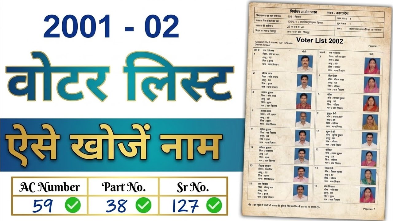 2002-03 Voter List Download | Old VoterList Kaise Nikale | 2002 ka voter list kaise nikale |SIR 2026