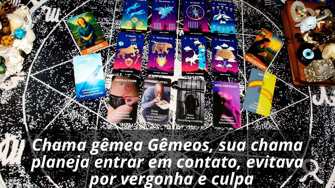 Chama gêmea Gêmeos, sua chama planeja entrar em contato, evitava  por vergonha e culpa