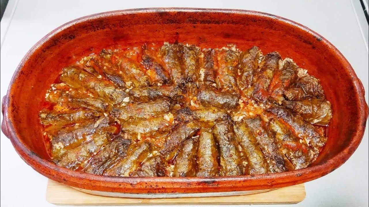 SARMA od  LISTA VINOVE LOZE na makedonski način