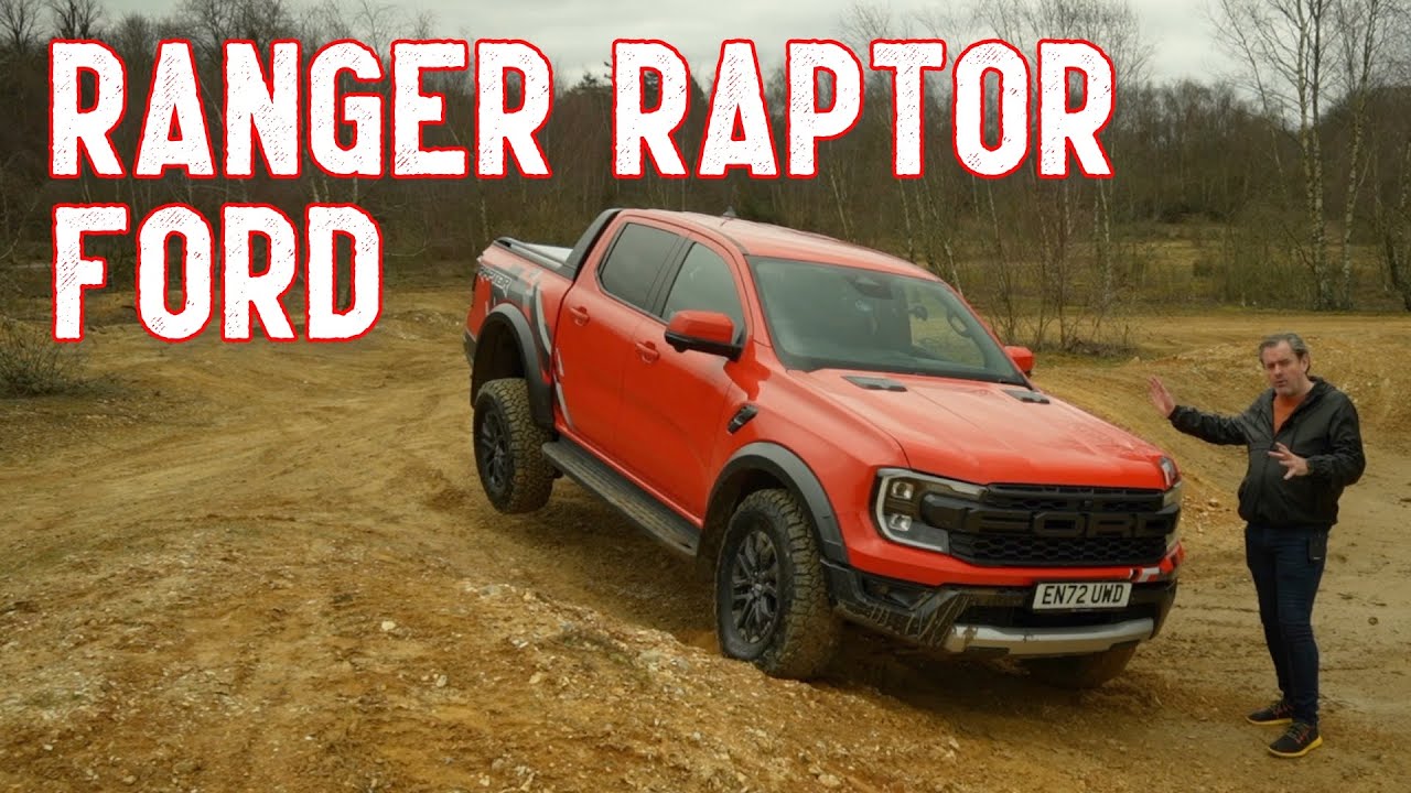 Первый тест-драйв Ford Ranger Raptor 2023 в режиме Baja в Великобритании.