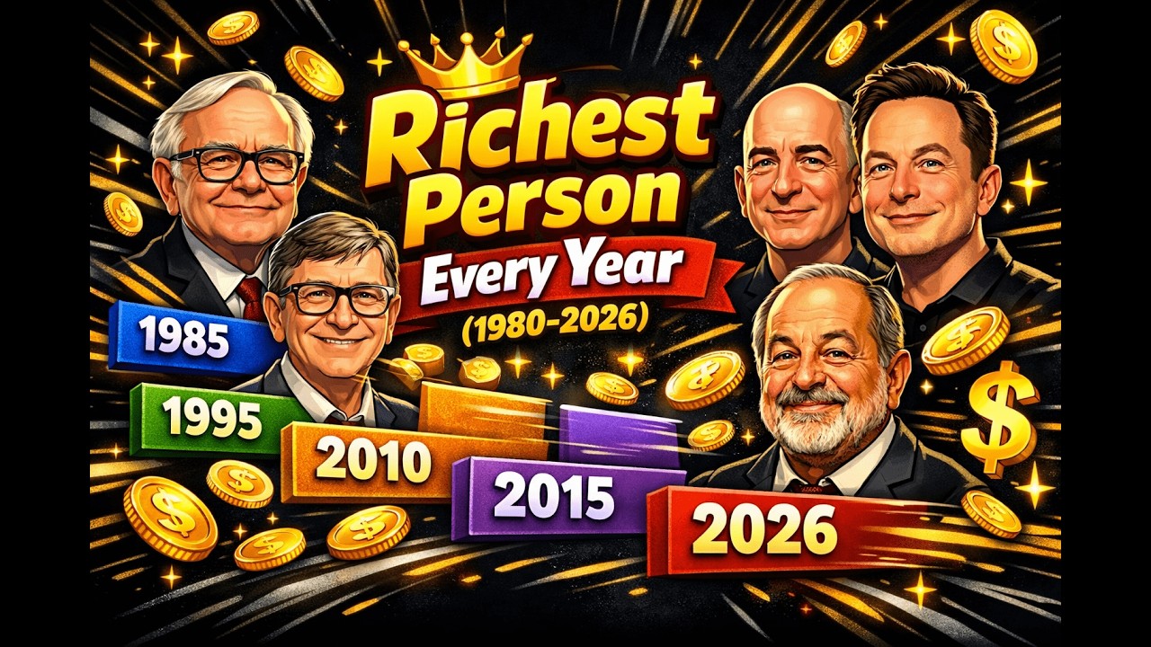 Who Was the Richest Person Every Year for 46 Years? (1980-2026) Bar Chart Race