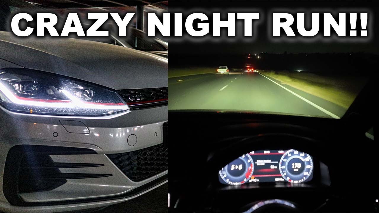 NIGHT RUN WITH SOME CRAZY CARS PT 1 | POV DRIVE : VW Golf 7.5 GTI