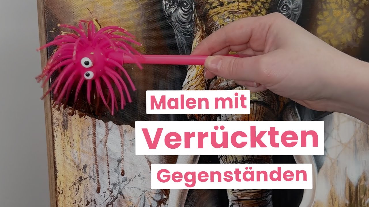 Kunst mal anders: Klobürste, Schwamm und mehr! 😅